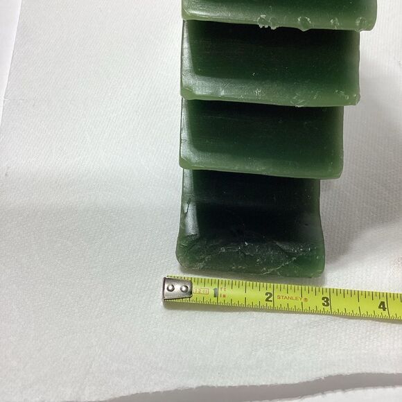 Crate & Barrel Huge Heavy Christmas Silhouette Tree Candle Sleigh Candle - Picture 5 of 10